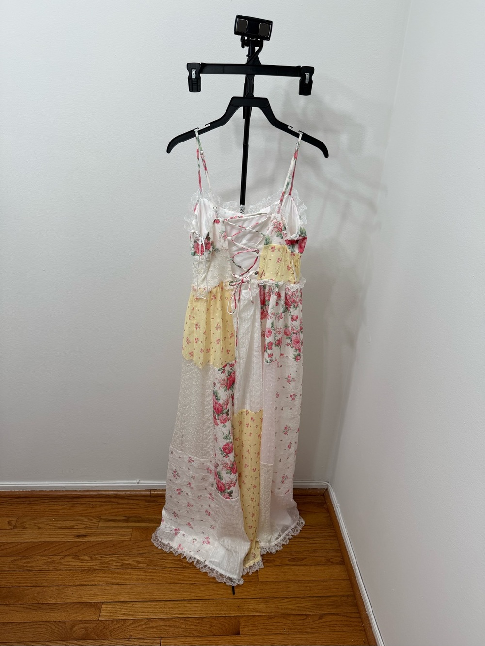 Altar'd State Pink, Yellow & White Patchwork Maxi Dress - Picture 5 of 6